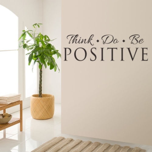 Vinyl Decal Wall Art Decor Sticker Uplifting Motivational Quotes Living Family Entry Hall v3 positive mind positive vibes positive life